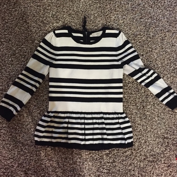 Striped loft peplum sweater