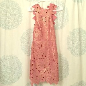Jessa Foil Lace Dress