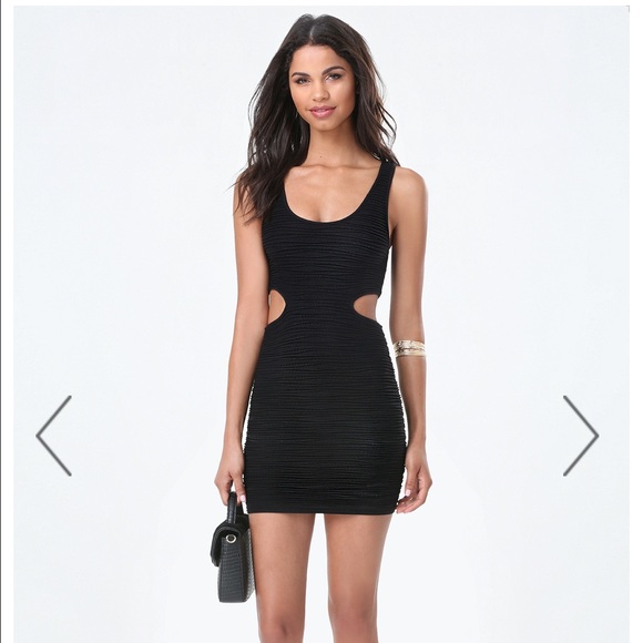 BEBE BODYCON BLACK DRESS (Size P/S)