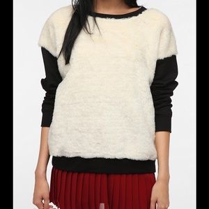 Family Faux-Fur front Sweatshirt