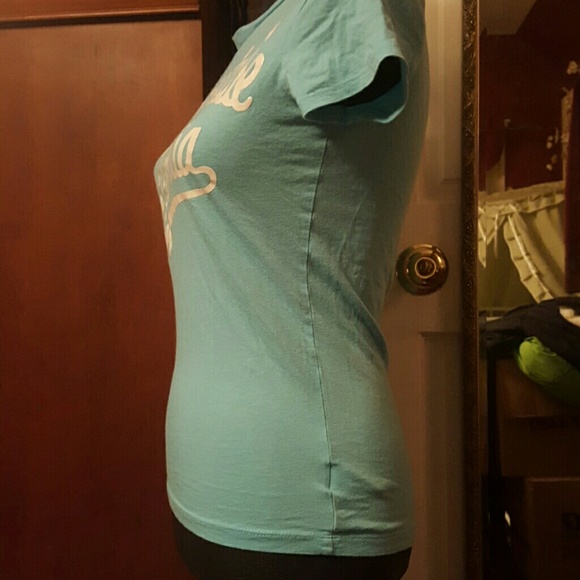 Baby blue Aeropostale short sleeve shirt - Picture 3 of 4