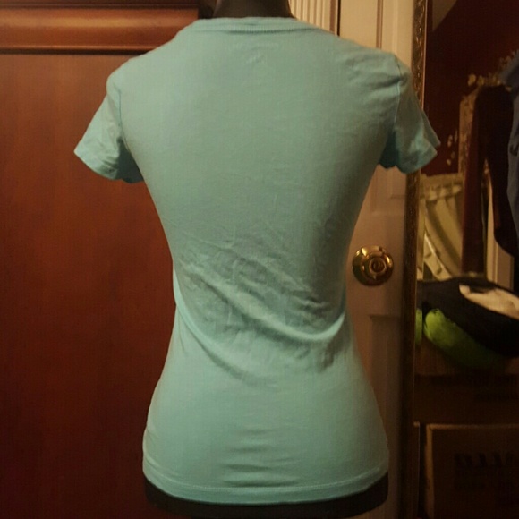 Baby blue Aeropostale short sleeve shirt - Picture 4 of 4