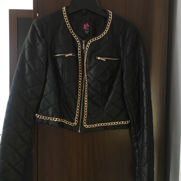 BEBE short jacket with chain details