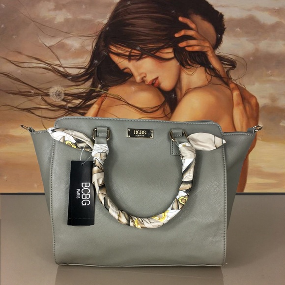 BCBG Paris Scarf Story Last one satchel bag - Picture 6 of 7