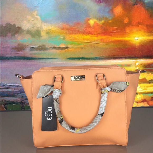 SOLD ♥️BCBG Paris Scarf Story satchel bag - Picture 5 of 8