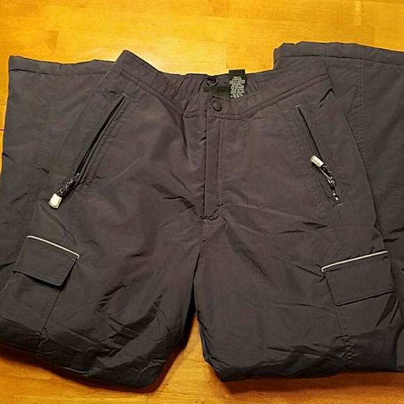 L L Bean girls snow board ski pants 16 Grey - Picture 1 of 4