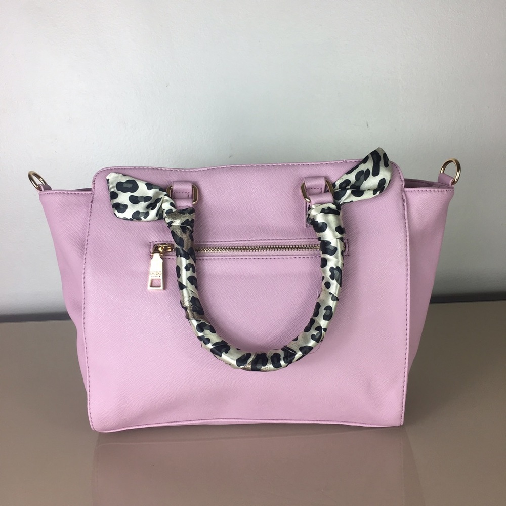 💖Sold 💖BCBG Paris Scarf Story satchel bag - Picture 8 of 8