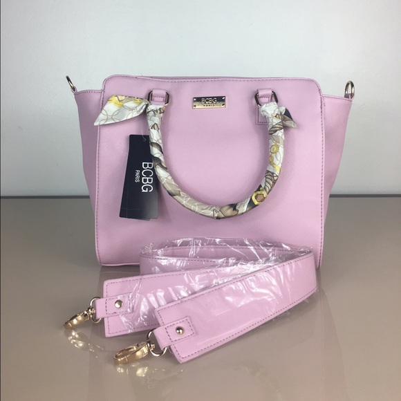 💖Sold 💖BCBG Paris Scarf Story satchel bag - Picture 6 of 8