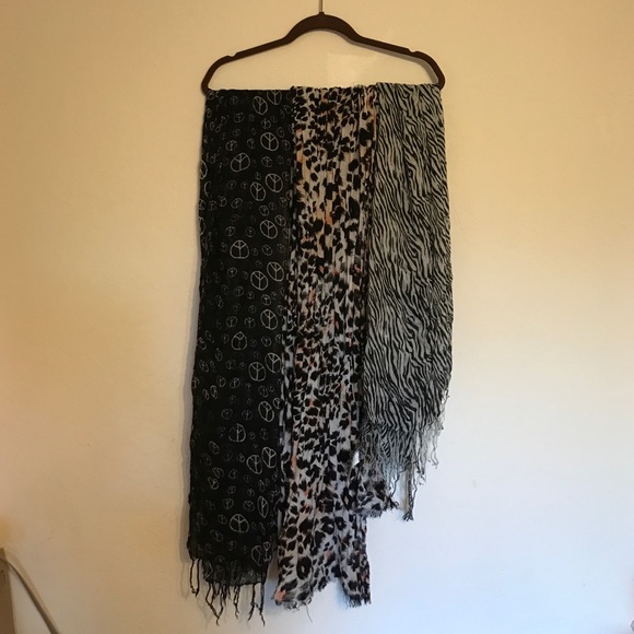Three scarves