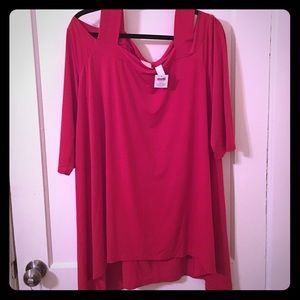 New shark bite blouse size 3.