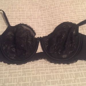 Black Victoria's Secret balconet bra