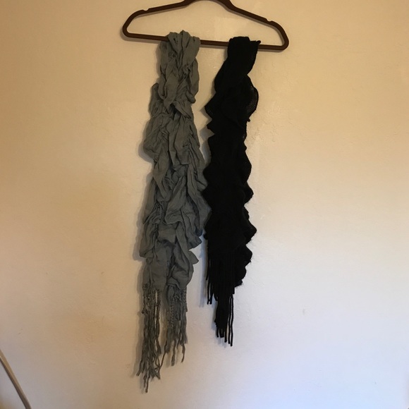 Two curly scarves