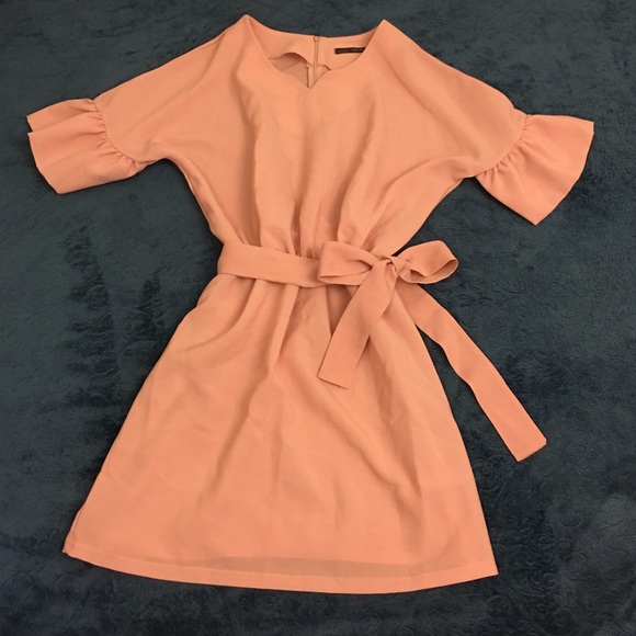 Creamy pink dress made in Korea