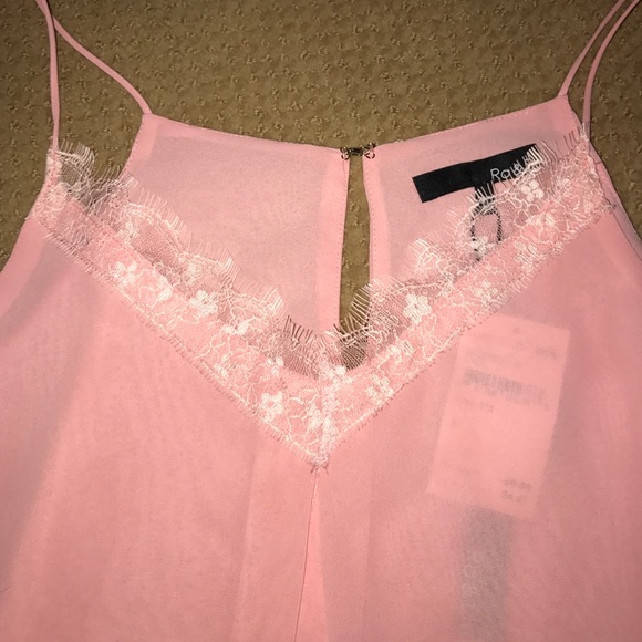 Pink sheer tank top - Picture 2 of 3