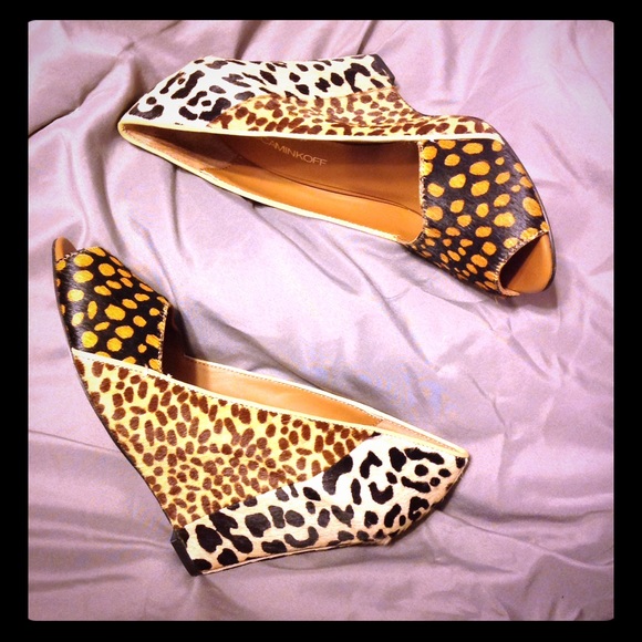 New! Animal Print Wedge