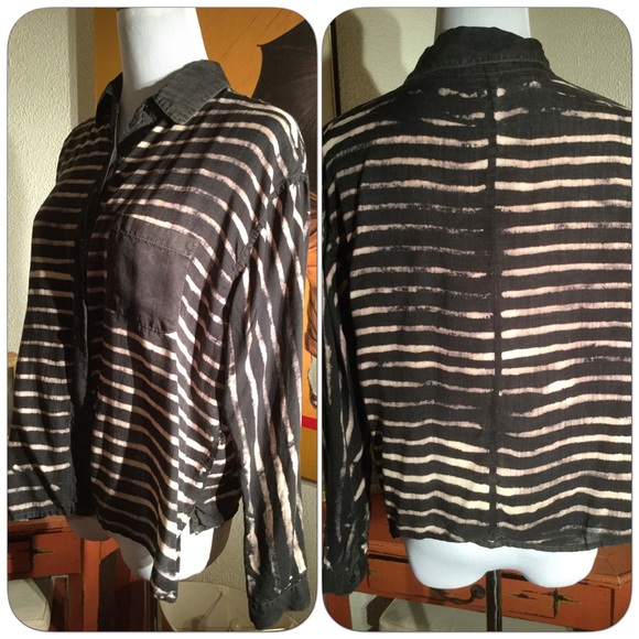 Luxury casual wear designer hand painted shirt - Picture 3 of 4