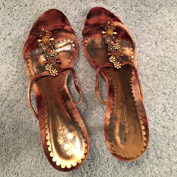 High heeled shoes
