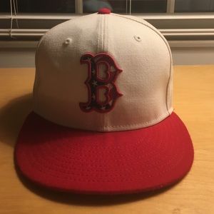 USA themed boston New Era fitted hat