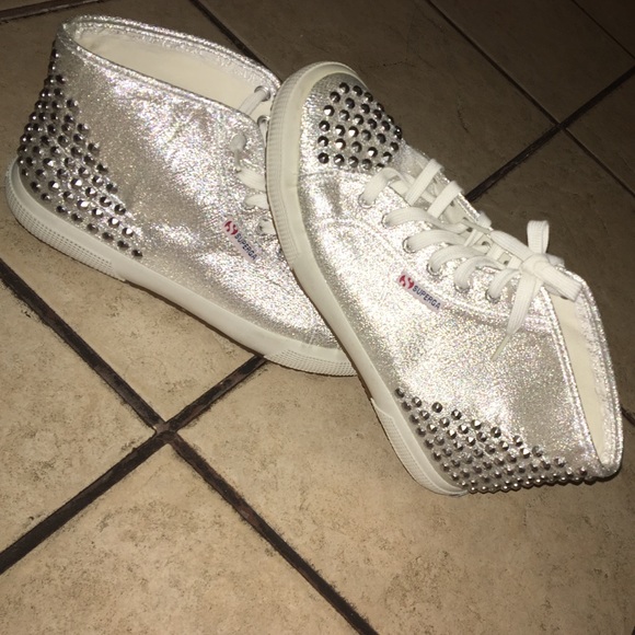 Silver Stud High Tops