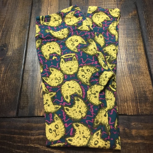 LuLaRoe emoji cat leggings