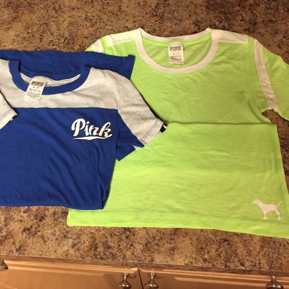 SOLD.... TWO BRAND NEW "VICTORIA'S SECRET T-SHIRTS