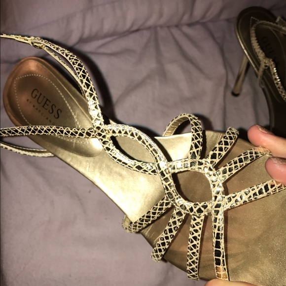 Guess Gold Heels - Picture 3 of 3