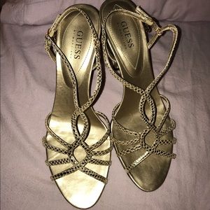 Guess Gold Heels
