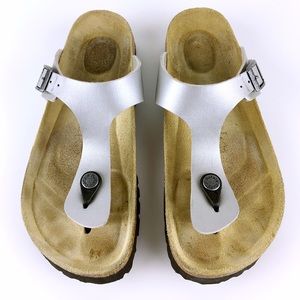 Betula by Birkenstock Gizeh Sandals Silver 37