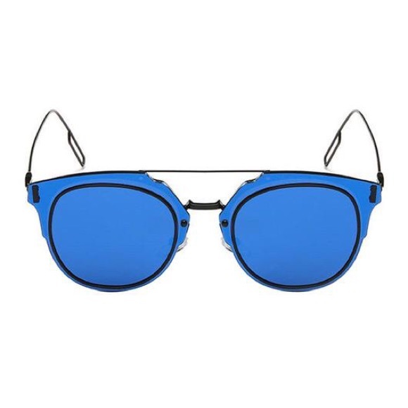 Blue Brow Bar Sunglasses Fashion