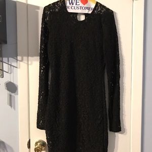 Black lace dress