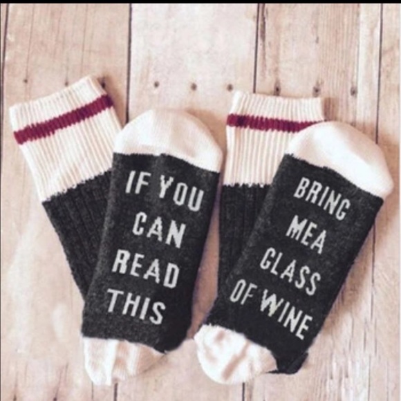 Adorable Wine Socks(nwt)🚨Last Pair🚨 - Picture 2 of 4