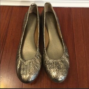 Banana Republic metal flat shoes