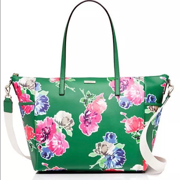 kate spade floral diaper bag