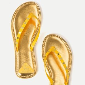 Consuela Sunflower Gold Classic Sandals NWT