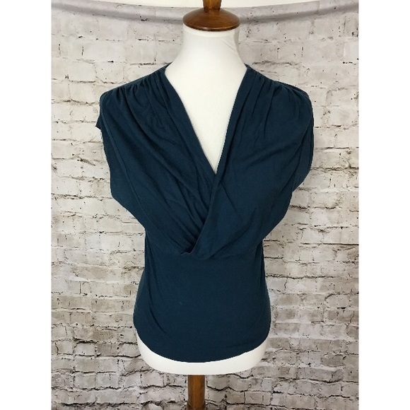 Anthropologie Postmark Womens V-Neck Blouse Sz M