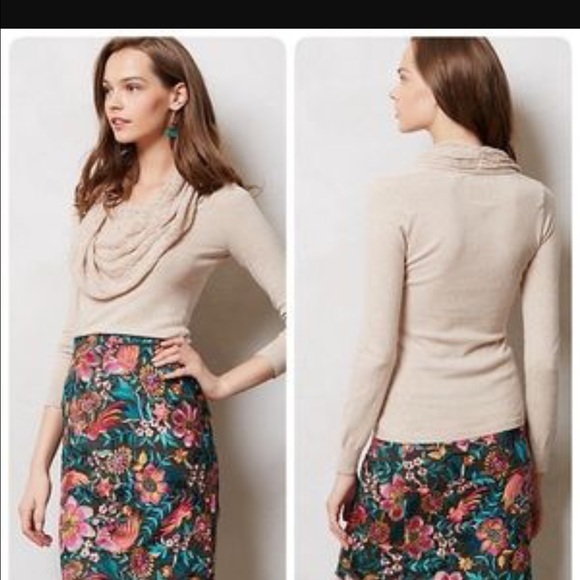 Anthropologie meriwether cowlneck sweater