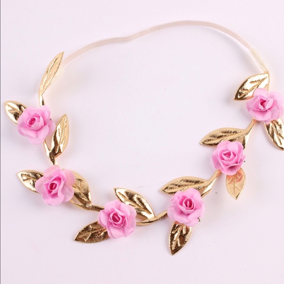 Small flower garland, flower headband,newborn, - Picture 2 of 2