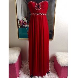 Beautiful maxi long prom dress