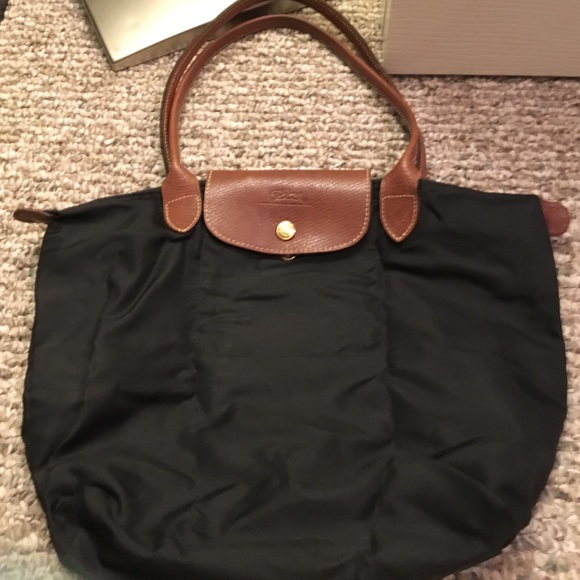 Black Longchamp small le pliage