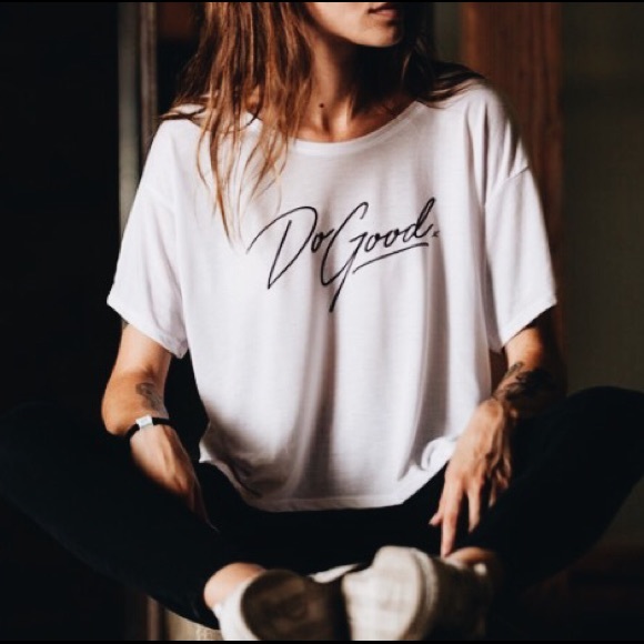 'Do Good' Cropped Tee *Final Sale Price