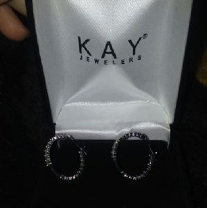 Silver Kay Jewelers Hoops