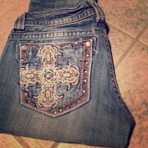 Size 27, Boot cut, Miss Me Jeans