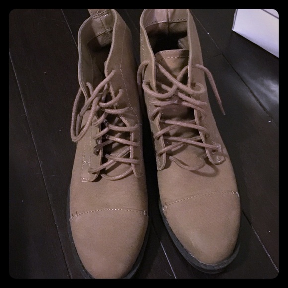 Tan booties
