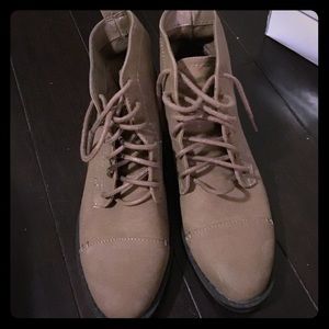 Tan booties