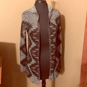 ⭐️last chance⭐️Hooded Aztec cardigan