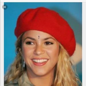 Orange beret from Barneys NY