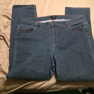 Talbots Woman's Sz 20 Dark Blue Jeans