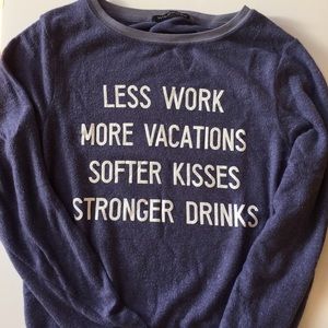 Moving Sale 📦 Wildfox Resolutions Pullover