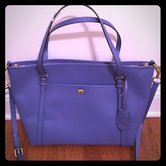 Coach porcelain blue/purple tote