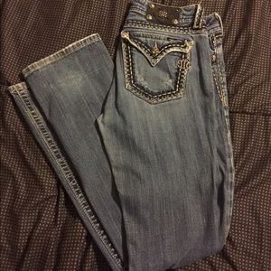 Thick Stitched Miss Me Jeans